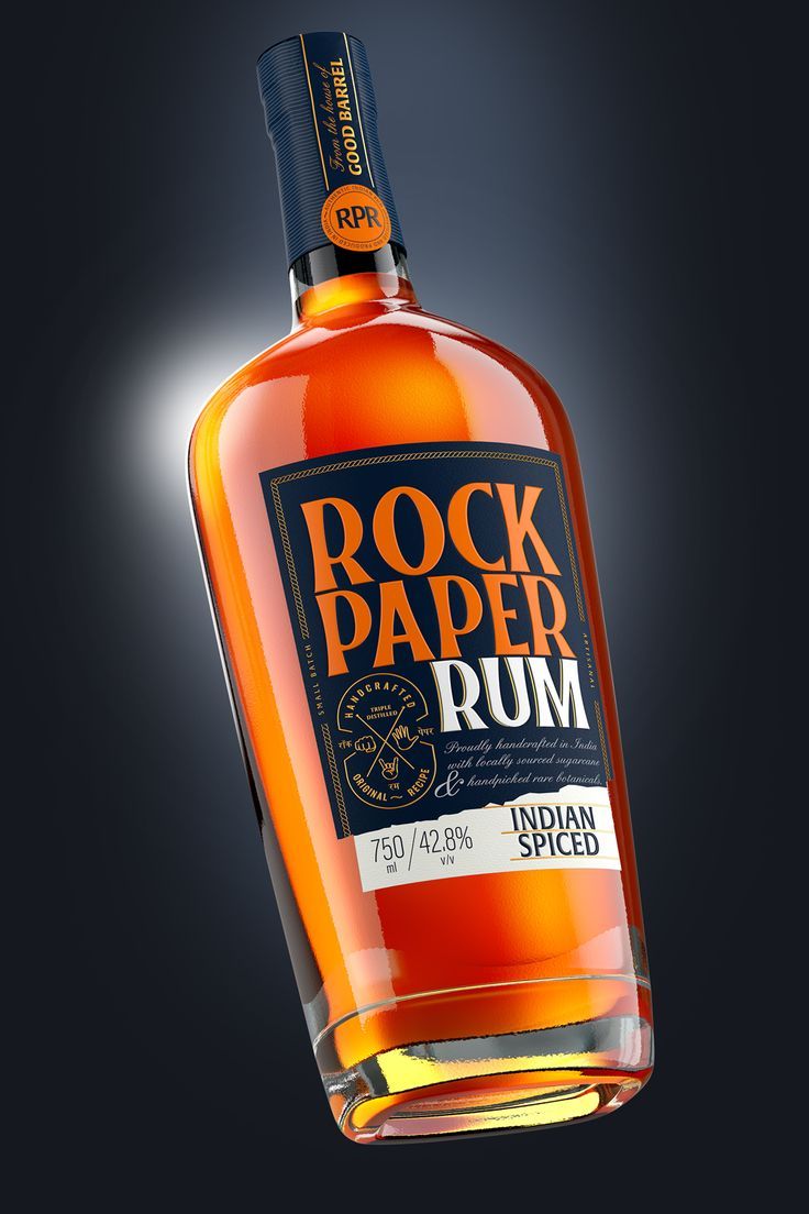 Rock Paper Rum Packaging